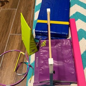 American Girl gymnastics set